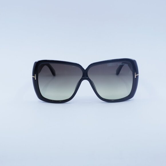 Tom Ford Marilyn FT1037 01B Sunglasses Black Square Frame, Smoke Lenses - Picture 6 of 10